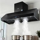 Devanti 1500mm Commercial BBQ Range Hood Dual Motor W/ Remote Control Black-1