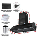 Devanti 1500mm Commercial BBQ Range Hood Dual Motor W/ Remote Control Black-3