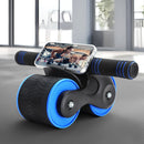 Everfit Ab Roller Automatic Rebound Abdominal Wheel Home Gym Workout Blue-7
