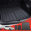 Tesla Model Y 2021-2024 Rear Well Front Cargo Trunk Toolbox Boot Liner Floor Mat-7