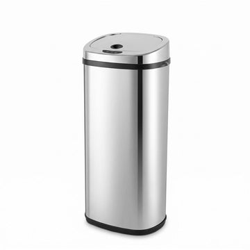 Devanti 50L Motion Sensor Bin Rubbish Automatic Silver - 0