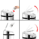 Devanti 50L Motion Sensor Bin Rubbish Automatic Silver-7
