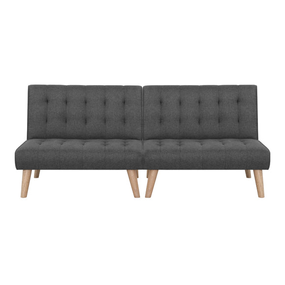 Artiss 2x Sofa Bed Couch Single Seater Fabric Grey