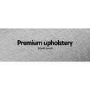 Artiss Sofa Bed 188CM Grey Faux Linen-4