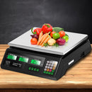 Emajin Scales Digital Kitchen 40KG Weighing Scales Platform Scales Black LCD-7
