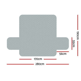 Artiss Sofa Cover Couch Covers 3 Seater Easy to Clean Grey - 0