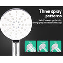 Cefito 9'' Rain Shower Head Set Handheld Round High Pressure Chrome-7