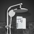 Cefito 9'' Rain Shower Head Set Handheld Round High Pressure Mixer Tap Chrome-1