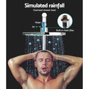 Cefito 9'' Rain Shower Head Set Handheld Round High Pressure Twins Tap�Chrome-3