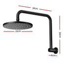 9'' Rain Shower Head Overhead High-pressure Swivel Black-2