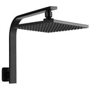 Cefito 8'' Rain Shower Head Wall Arm Square High Pressure Black-1