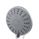 Handheld Shower Head 4.5" High Pressure 5 Modes Poweful Round Chrome-3