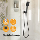 Handheld Shower Head Holder 3.1'' High Pressure Black-4