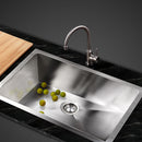 Cefito Kitchen Sink 45X30CM Stainless Steel Basin Single Bowl Silver-8