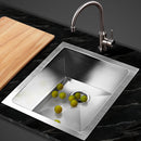 Cefito Kitchen Sink 45X39CM Stainless Steel Basin Single Bowl Silver-8