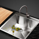 Cefito Kitchen Sink 53X50CM Stainless Steel Basin Single Bowl Silver-8