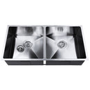 Cefito Kitchen Sink 86X44CM Stainless Steel Basin Double Bowl Silver-1