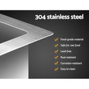 Cefito Kitchen Sink 44X34CM Stainless Steel Nano Basin Single Bowl Silver-4