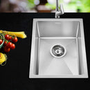 Cefito Kitchen Sink 44X34CM Stainless Steel Nano Basin Single Bowl Silver-7