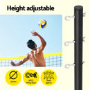 Everfit 9M Portable Volleyball Net Set with Ball Boundary Lines Badminton Tennis-5