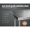 Cefito 1829 x 610mm Commercial Stainless Steel Kitchen Bench-3