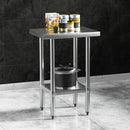 Cefito Stainless Steel Kitchen Benches Work Bench 610x457mm 430-7