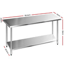 Cefito 610 x 1829mm Commercial Stainless Steel Kitchen Bench-2