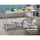 Cefito 1829 x 762mm Commercial Stainless Steel Kitchen Bench-4