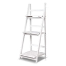 Artiss Bookshelf Corner Shelf 3 Tiers - ZANE White-3