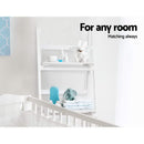 Artiss Bookshelf Corner Shelf 3 Tiers - ZANE White-8
