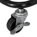 Artiss Storage Trolley Kitchen Cart 3 Tiers Rack Shelf Organiser Wheels Black-4