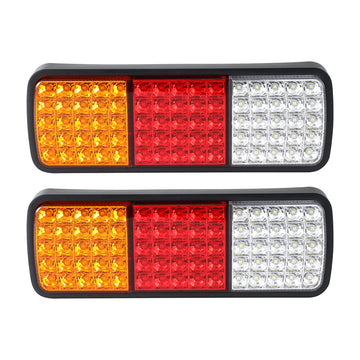 Giantz Pair 75 LED Tail Lights Stop Reverse Indicator 12V Ute Trailer Caravan Truck Boat - 0