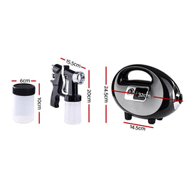 Professional Spray Tan Machine Sunless Tanning Gun Kit HVLP System Black - 0