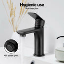 Cefito Bathroom Basin Mixer Tap Brass Faucet Vanity Laundry Sink Black-5