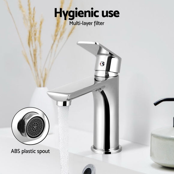 Cefito Bathroom Basin Mixer Tap Brass Faucet Vanity Laundry Sink Chrome