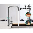 Cefito Kitchen Mixer Tap Mixer Rectangle Sink Faucet Basin Laundry Chrome-7