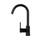 Cefito Kitchen Mixer Tap Mixer Round Sink Faucet Basin Laundry Black-1
