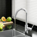 Cefito Kitchen Mixer Tap Mixer Round Sink Faucet Basin Laundry Chrome-7