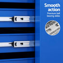 Giantz 15 Drawers Tool Chest Trolley Toolbox 2-in-1 Storage Blue-6