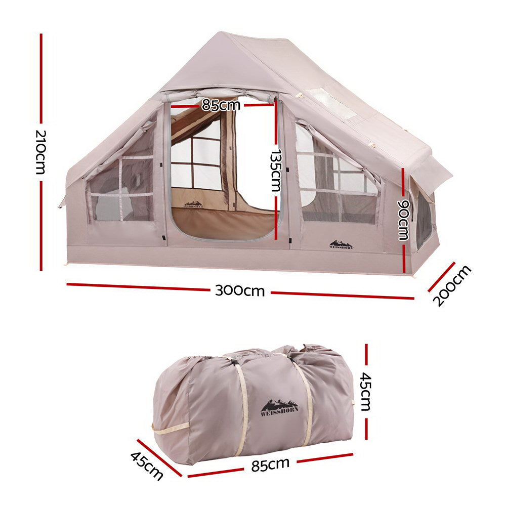 Weisshorn Camping Tent Inflatable Beach Tent 6 Person 300CM - 0