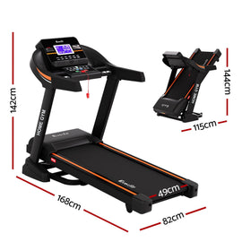 Everfit Treadmill Electric Auto Incline Home Gym Fitness Exercise Machine 490mm - 0