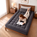 Giselle Bedding Bamboo Charcoal Filling Pillowtop Topper 1000GSM 5cm Thick Pillowtop Pad for Back Pain Relief Washable with 45cm Deep Pocket King Single-1