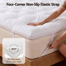 Giselle King Pillow Top Mattress Topper 1300GSM White Duck Feather For Old Bed Upgrade 5cm Thick-5