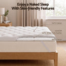 Giselle Queen Pillow Top Mattress Topper 1300GSM White Duck Feather For Old Bed Upgrade 5cm Thick-3