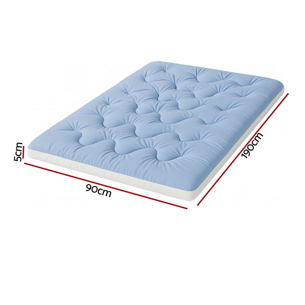 Giselle 5cm Mattress Topper Pillowtop toppers Double-Sided Single - 0