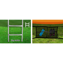 Everfit 10FT Trampoline for Kids w/ Ladder Enclosure Safety Net Rebounder Orange-8