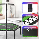 Everfit 48inch Hexagon Fitness Trampoline Rebounder Adjustable Handrail Green-6