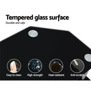 Artiss TV Stand 3 Tiers Storage Shelf Rack Tempered Glass Entertainment Unit-7