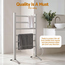 Devanti Electric Heated Towel Rail Rack 6 Bars Freestanding Clothes Dry Warmer-5