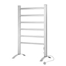 Devanti Electric Heated Towel Rail Rack 6 Bars Freestanding Clothes Dry Warmer-7